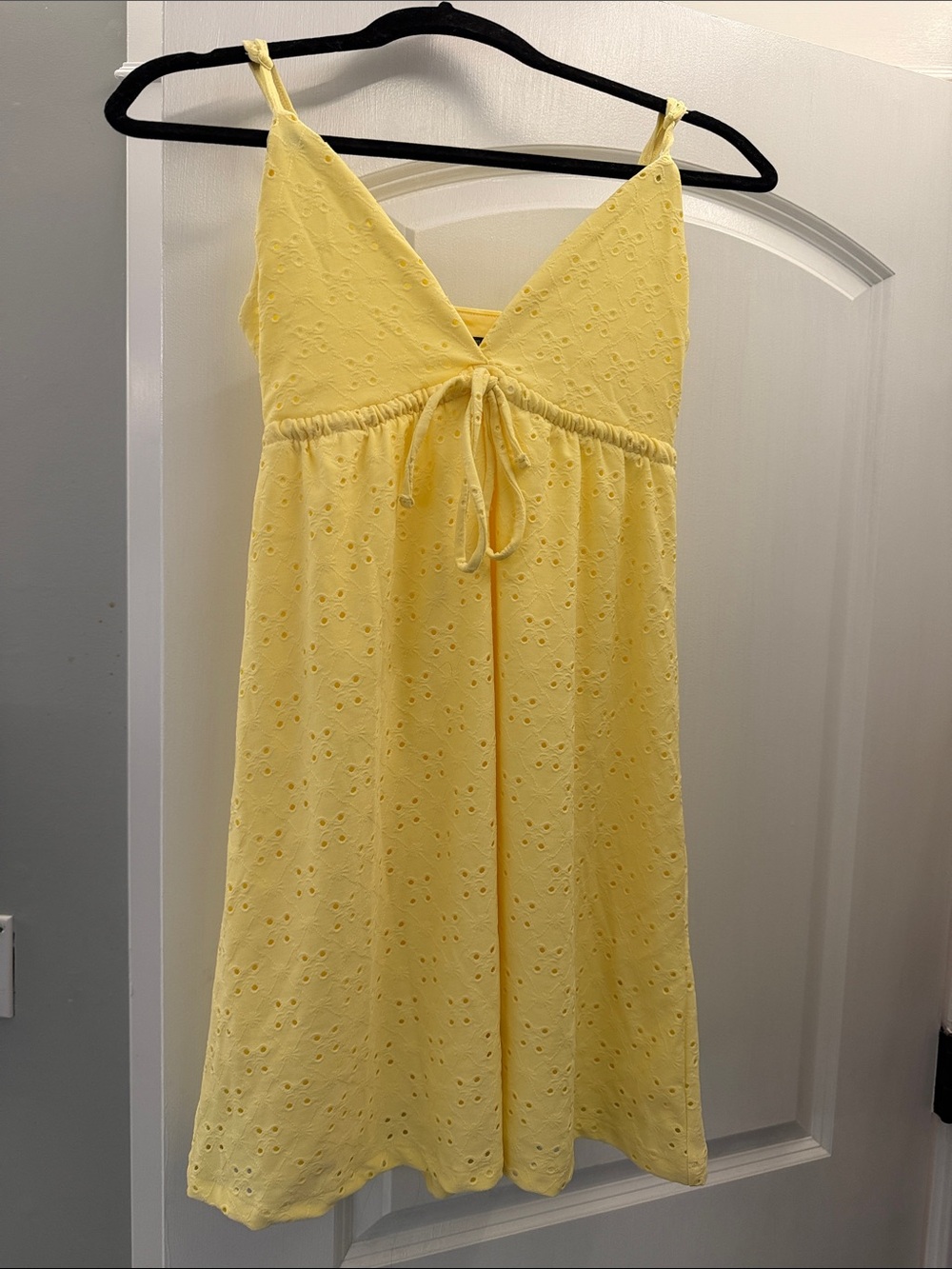 wild fable Yellow Eyelet Mini Dress